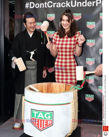 Bella Hadid na otwarciu butiku TAG Heuer Ginza 