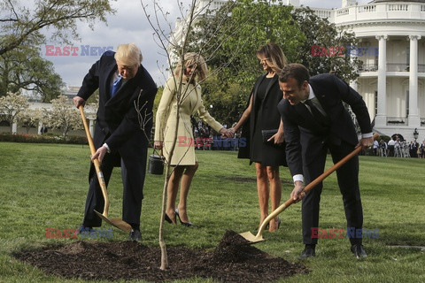 Emmanuel Macron z wizytą w USA