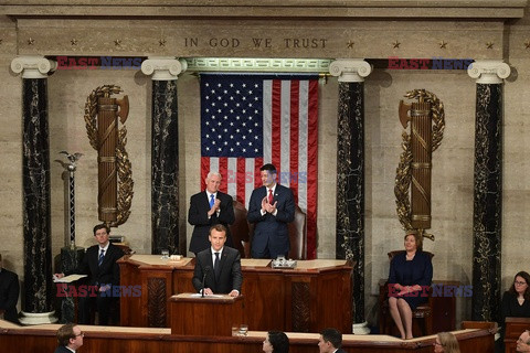 Emmanuel Macron z wizytą w USA