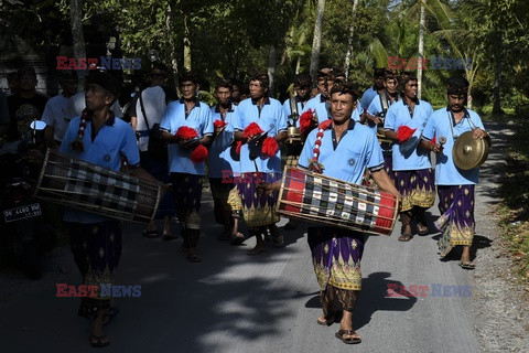 Ceremonia kremacji na wyspie Bali - AFP