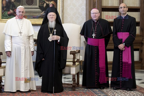 Spotkanie papieża Franciszka z patriarchą Konstantynopola Bartłomiejem I