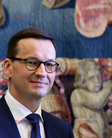 Premier Morawiecki z rodziną podczas audiencji u papieża Franciszka