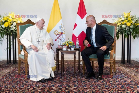 Papież Franciszek z wizytą w Światowej Radzie Kościołów w Genewie