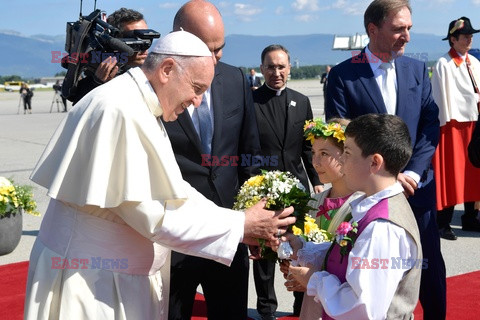 Papież Franciszek z wizytą w Światowej Radzie Kościołów w Genewie