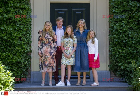 Sesja zdjęciowa rodziny królewskiej Holandii w ich rezydencji