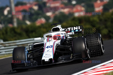 Robert Kubica na testach na torze Hungaroring