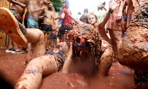 Hiszpańska Tomatina - AFP