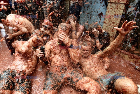 Hiszpańska Tomatina - AFP