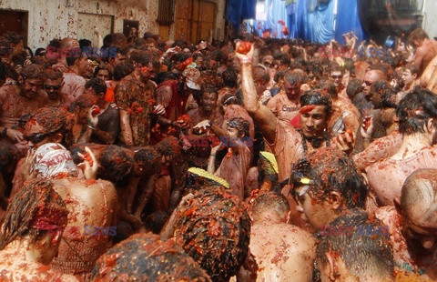 Hiszpańska Tomatina - AFP