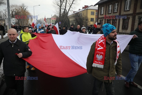 Marsz narodowców w Oświęcimiu