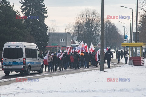 Marsz narodowców w Oświęcimiu