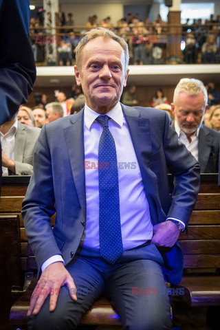 Donald Tusk na Uniwersytecie Warszawskim