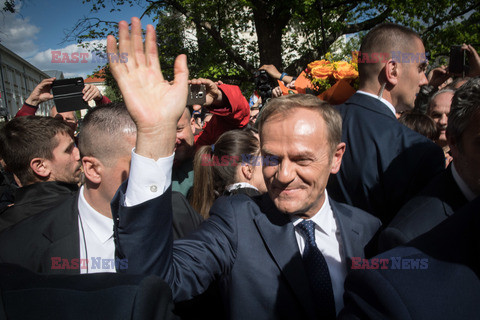 Donald Tusk na Uniwersytecie Warszawskim