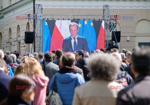 Donald Tusk na Uniwersytecie Warszawskim