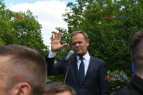 Donald Tusk na Uniwersytecie Warszawskim