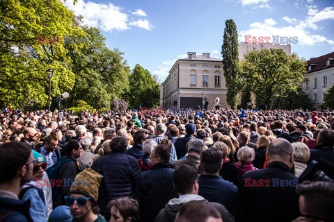 Donald Tusk na Uniwersytecie Warszawskim