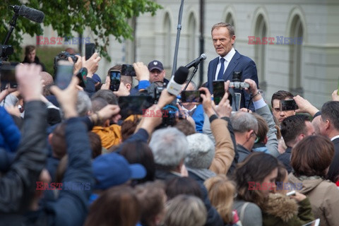 Donald Tusk na Uniwersytecie Warszawskim