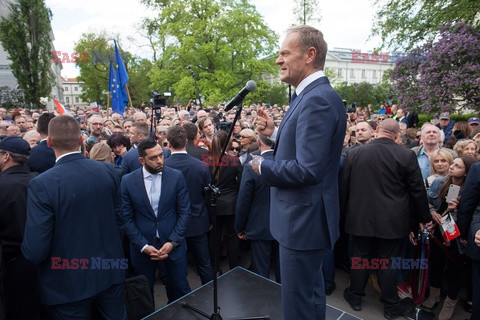 Donald Tusk na Uniwersytecie Warszawskim