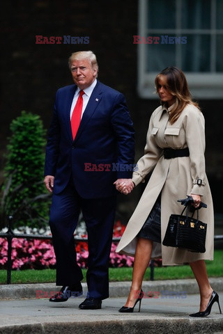 Donald i Melania Trump z wizytą w Wielkiej Brytanii