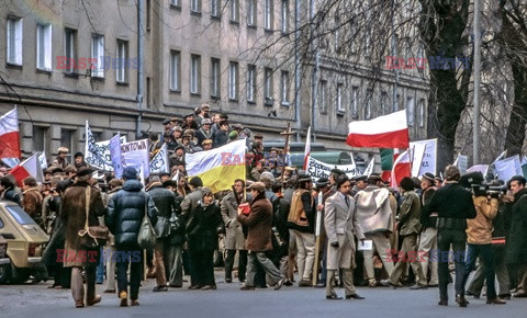 Strajki i demonstracje Solidarności