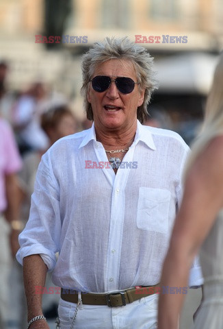 Rod Stewart i Penny Lancaster w Saint Tropez