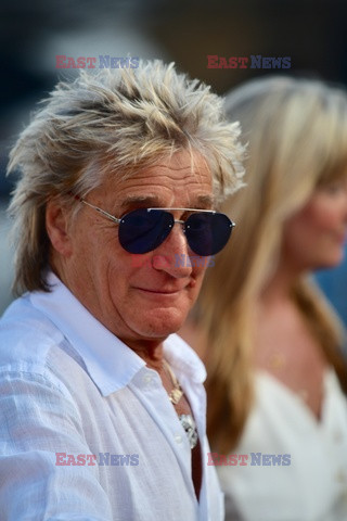 Rod Stewart i Penny Lancaster w Saint Tropez