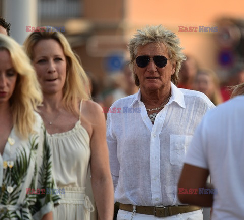 Rod Stewart i Penny Lancaster w Saint Tropez