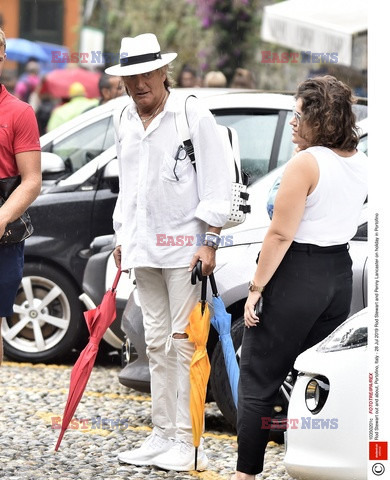 Rod Stewart i Penny Lancaster na wakacjach w Portofino