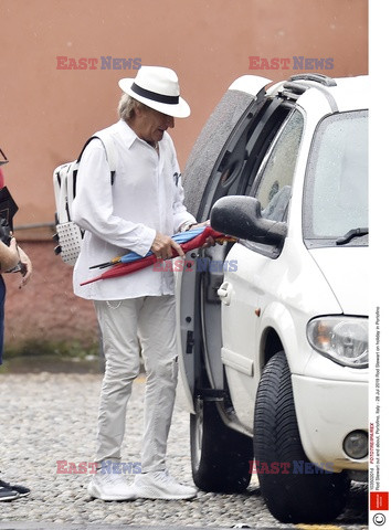 Rod Stewart i Penny Lancaster na wakacjach w Portofino