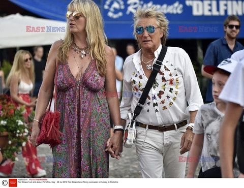 Rod Stewart i Penny Lancaster na wakacjach w Portofino