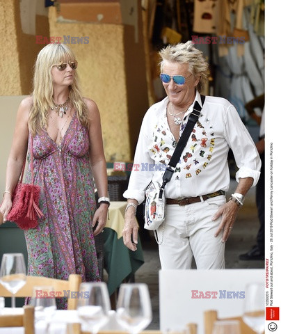 Rod Stewart i Penny Lancaster na wakacjach w Portofino