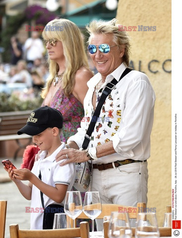 Rod Stewart i Penny Lancaster na wakacjach w Portofino