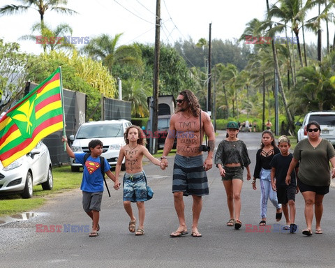 Jason Momoa wspiera protest Hawajczyków