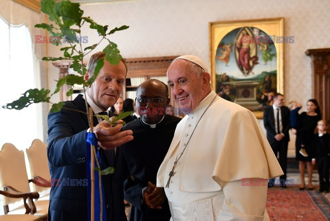 Donald Tusk z rodziną u papieża Franciszka