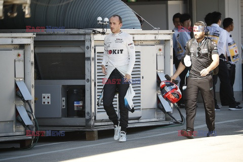 Robert Kubica rozbił bolid podczas kwalifikacji F1 GP Japonii