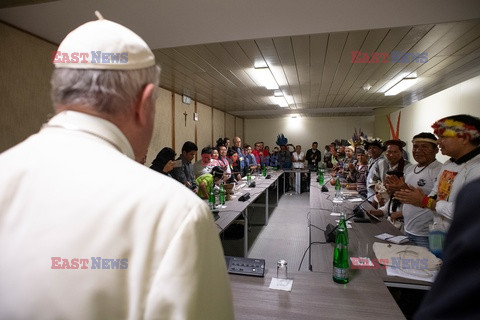 Papież Franciszek spotkał się z Indianami z Amazonii