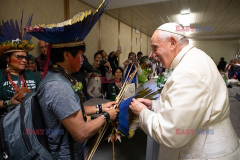 Papież Franciszek spotkał się z Indianami z Amazonii