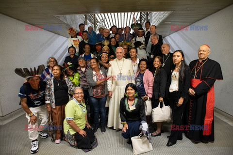 Papież Franciszek spotkał się z Indianami z Amazonii