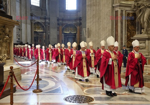 Papież Franciszek -  msza za dusze zmarłych kardynałów i biskupów, Watykan