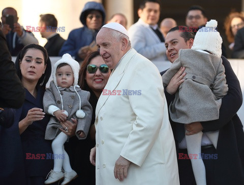 Robert Redford na audiencji generalnej papieża Franciszka