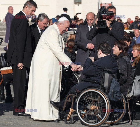 Robert Redford na audiencji generalnej papieża Franciszka