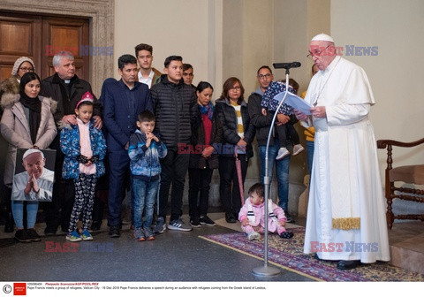 Uchodźcy na audiencji u Papieża Franciszka