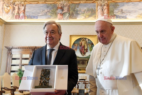Sekretarz Generalny ONZ z wizytą u papieża Franciszka
