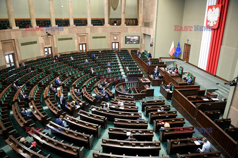 Posiedzenie Sejmu w czasie epidemii