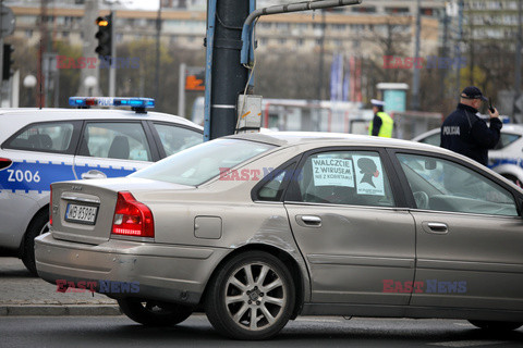 Samochodowy protest Strajku Kobiet