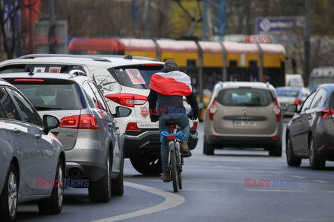 Samochodowy protest Strajku Kobiet