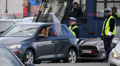 Samochodowy protest Strajku Kobiet