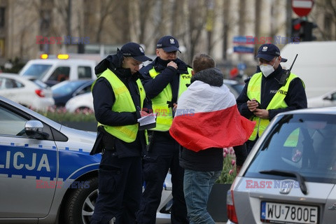 Samochodowy protest Strajku Kobiet