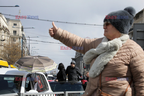 Samochodowy protest Strajku Kobiet