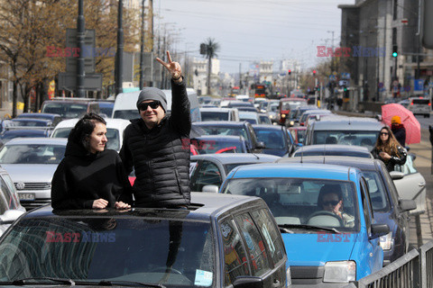 Samochodowy protest Strajku Kobiet